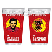 The Six Million Dollar Man 16 oz. Glass Set of 2
